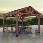 Backyard Discovery Arlington 12' x 12' Cedar Wood Outdoor Patio Gazebo