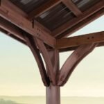 Backyard Discovery Arlington 12' x 12' Cedar Wood Outdoor Patio Gazebo - Image 7
