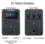 Westinghouse iGen1000S Portable Power Station 592Wh Lithium Battery Generator 1000W Running 1200W Peak - Image 4