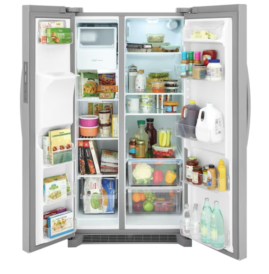 saybrokeeer-product-47-image-1.png Frigidaire 36-Inch French-Style Side-by-Side Refrigerator with EvenTemp Cooling and Ice Maker - Image 1