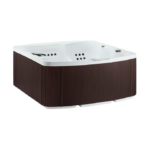 Lifesmart Leganza 6-Person 90-Jet 230V Acrylic Outdoor Hot Tub Spa with Lounge Seating and Waterfall