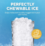 Newair Countertop Nugget Ice Maker 44 lbs. Soft Chewable Sonic Ice Machine in Black and Stainless Steel - Image 6