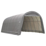 ShelterLogic 15' x 28' x 12' Round Top Heavy-Duty Steel Outdoor Storage Shelter and Garage Canopy