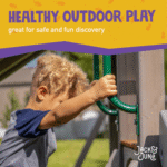Jack & June Haven Cedar Wood Outdoor Swing Set with Slide and Rock Wall - Image 3