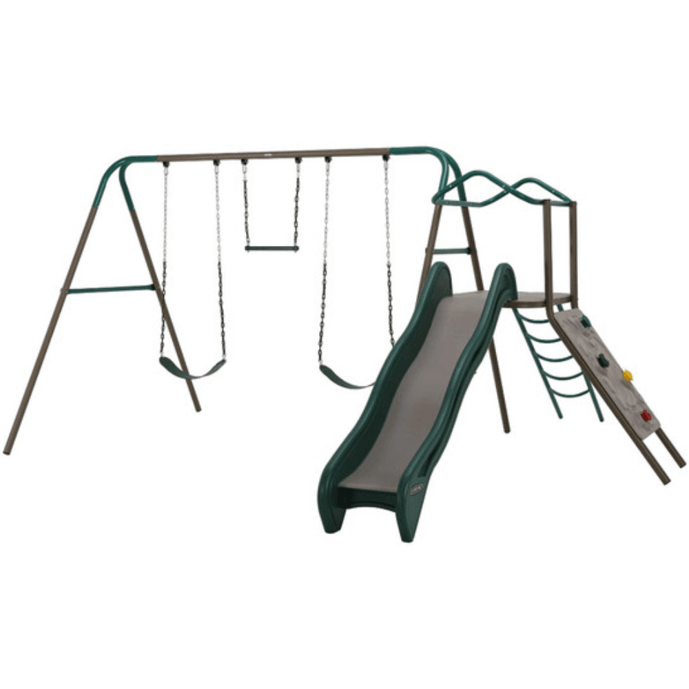 saybrokeeer-product-61-image-1.png Lifetime Climb and Slide Outdoor Backyard Playset with 8-Foot Slide and Swings - Image 1