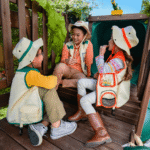 KidKraft Ranger Retreat Wooden Outdoor Playset with Tube Slide and 3 Swings - Image 4