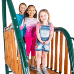 Sportspower Alta Oaks 10 Ft. Wooden Outdoor Swing Set with 6-Foot Wave Slide - Image 2