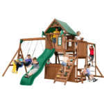 Swing-N-Slide Knightsbridge Plus Wooden Outdoor Playset with Monkey Bars and Slide