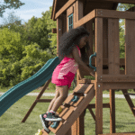 Swing-N-Slide Knightsbridge Plus Wooden Outdoor Playset with Monkey Bars and Slide - Image 2