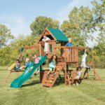 Swing-N-Slide Knightsbridge Plus Wooden Outdoor Playset with Monkey Bars and Slide - Image 5