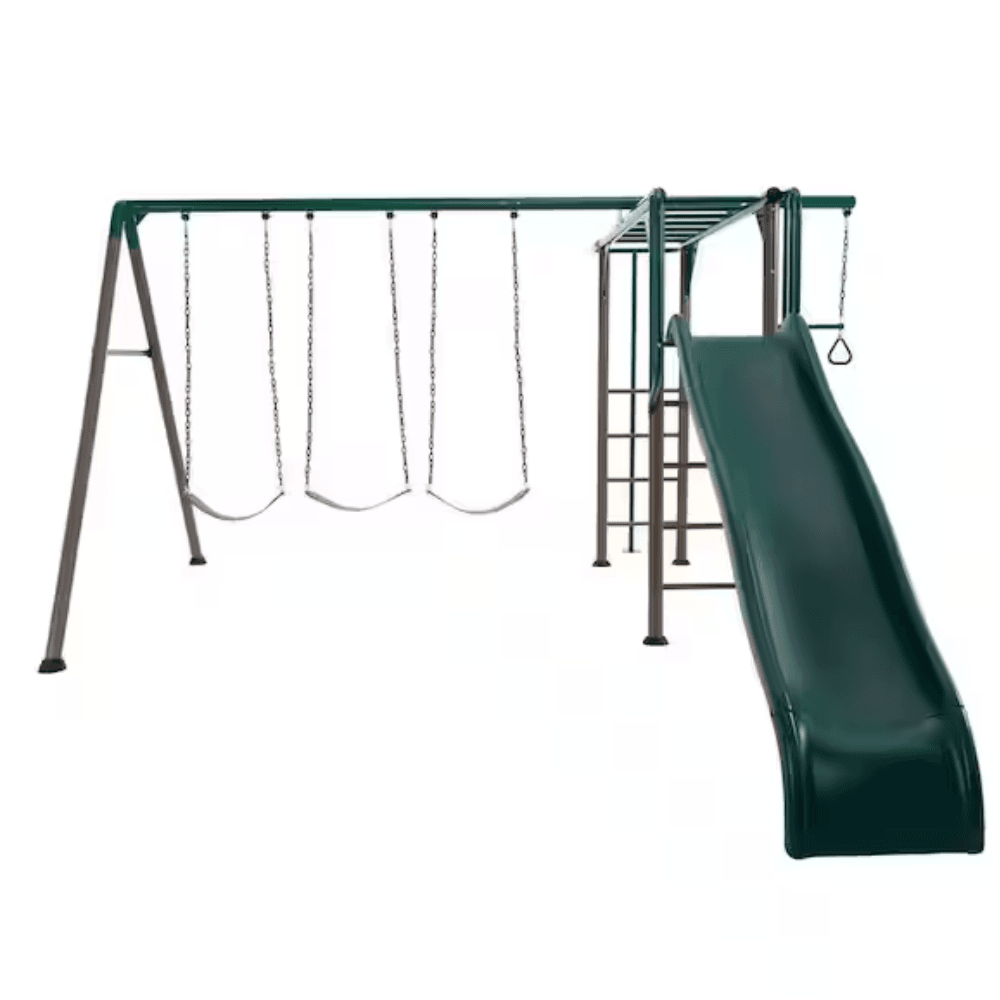 saybrokeeer-product-74-image-1.png Lifetime Monkey Bar Adventure Powder-Coated Steel Backyard Swing Set with Slide - Image 1