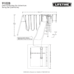 Lifetime Monkey Bar Adventure Powder-Coated Steel Backyard Swing Set with Slide - Image 12