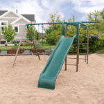 Lifetime Monkey Bar Adventure Powder-Coated Steel Backyard Swing Set with Slide - Image 14