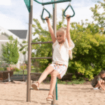 Lifetime Monkey Bar Adventure Powder-Coated Steel Backyard Swing Set with Slide - Image 3