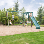 Lifetime Monkey Bar Adventure Powder-Coated Steel Backyard Swing Set with Slide - Image 9