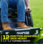 RYOBI 80V HP Brushless 30-Inch Battery Electric Cordless Zero-Turn Riding Mower with 10Ah Batteries - Image 10