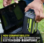 RYOBI 80V HP Brushless 30-Inch Battery Electric Cordless Zero-Turn Riding Mower with 10Ah Batteries - Image 15