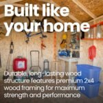 Handy Home Products Scarsdale 12' x 16' DIY Wooden Backyard Storage Shed with Floor - Image 8
