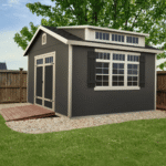 Handy Home Products Windemere 10' x 12' Wooden Backyard Storage Shed - Image 2