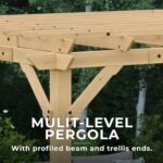 Yardistry Meridian 10' x 22' Cedar Wood Outdoor Pergola - Image 5