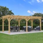 Yardistry Meridian 10' x 22' Cedar Wood Outdoor Pergola - Image 8
