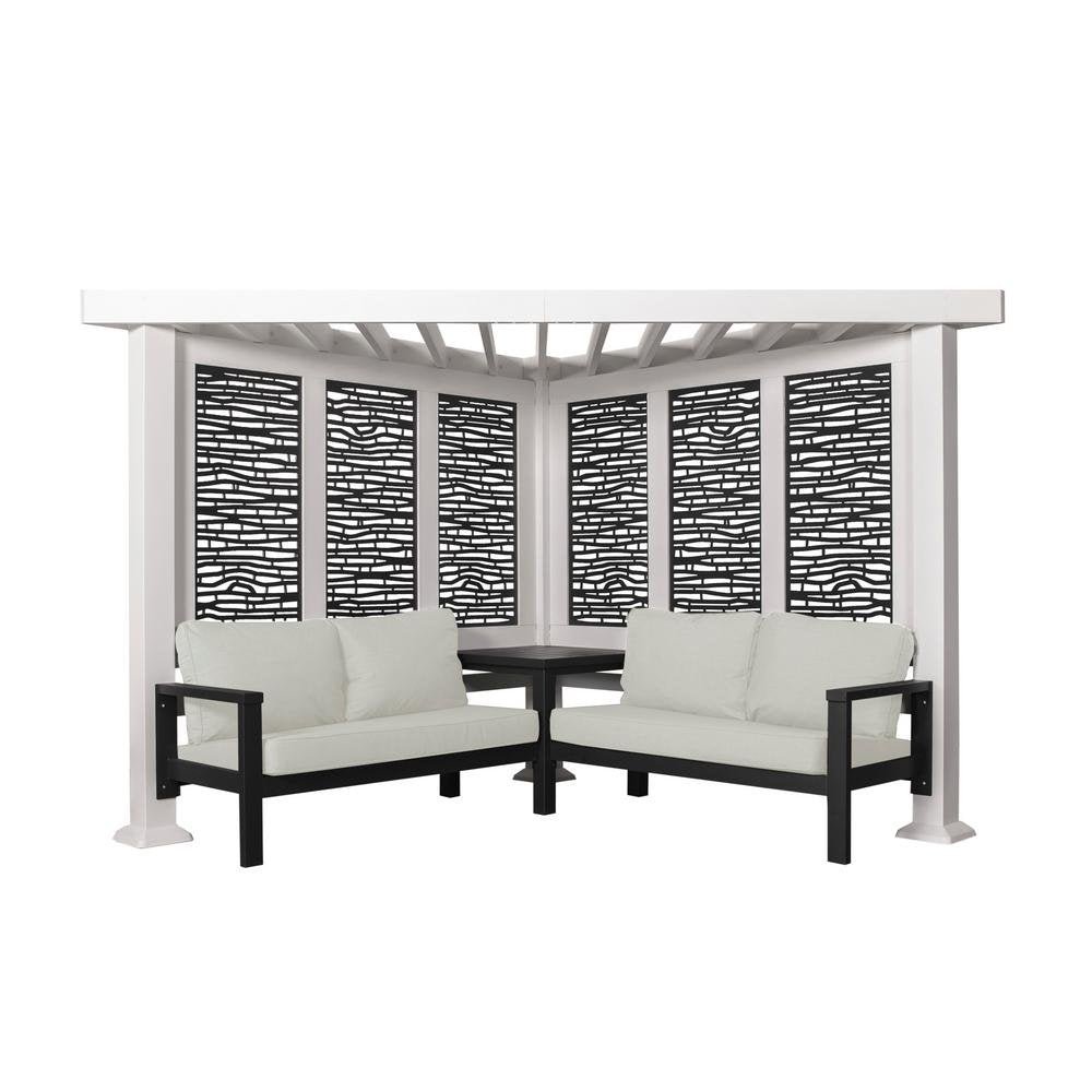 saybrokeeer-product-98-image-1.jpg Backyard Discovery Ridgedale 8x8 Ft Steel Cabana Pergola Seating Pumice - Image 1
