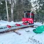 32″ Portable Sawmill (5 x Blades Included), 459cc 15HP E-Start Gasoline Engine, 29″ Board Width, 20′ Track Length (13′ Track Length + 6.6′ Track Extension Included) , SM-32 - Image 4