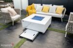 Bianco 40” Marble Porcelain Fire Table – Bianco White - Image 5